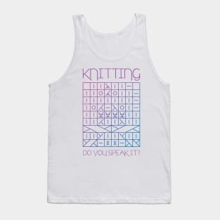 Knitting, Do you speak it? Tank Top